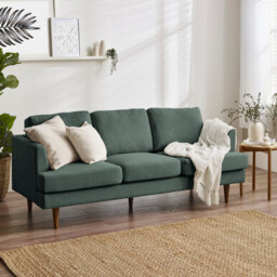 Fleur Green Recycled Fabric 3 Seater Sofa