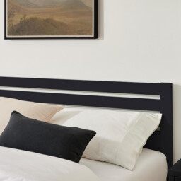 Declan Dark Grey Solid Pine King Bed Frame - thumbnail 3