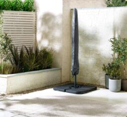 Furniturebox Cantilever Square Garden Parasol Only (No Base), Polyester in Green - Size: 245x245x245 cm - thumbnail 3