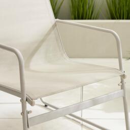 Furniturebox Naxos 4 Seat Garden Sofa & Chairs Set, Metal in Cream - Size: 112x77x76 cm - thumbnail 3