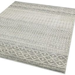 Korra Grey Aztec Patterned Rug - thumbnail 4