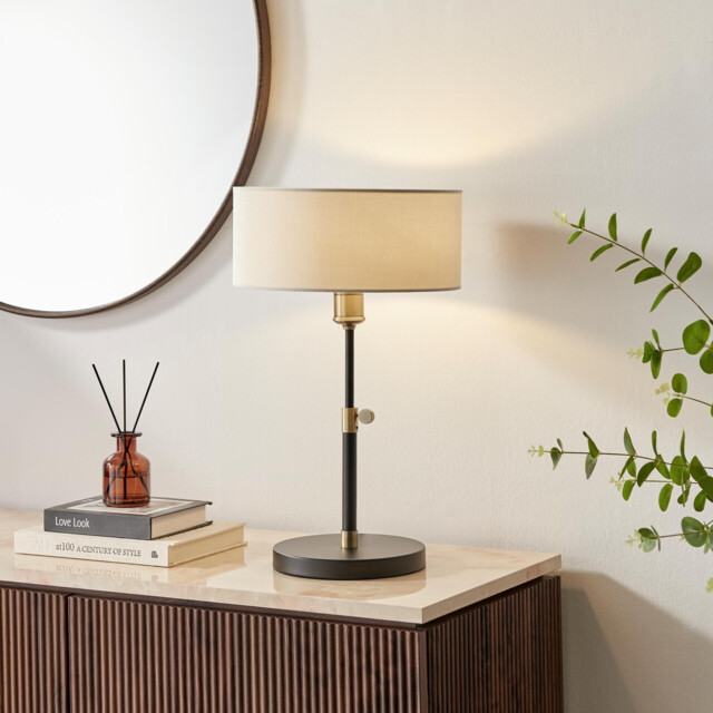 Lucinda White & Black Table Lamp - image 1
