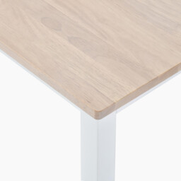 Tobermory Rectangular Whitewash & White Wood Dining Bench - thumbnail 4