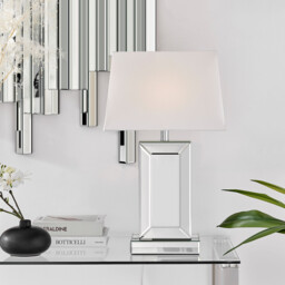 Talia Mirror and White Table Lamp - thumbnail 4