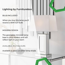 Talia Mirror and White Table Lamp - thumbnail 2