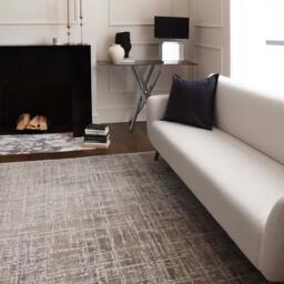 Iona Textured Beige Abstract Rug