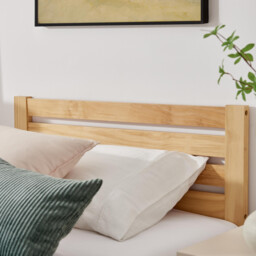 Declan Oak Solid Pine Single Bed Frame - thumbnail 3
