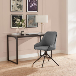 Beaumont Grey Fabric Swivel Office Chair