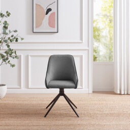 Beaumont Grey Fabric Swivel Office Chair - thumbnail 3