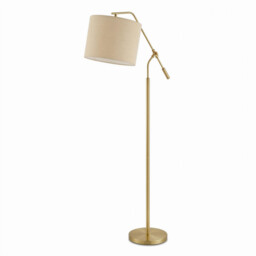 Claudia Brass Standing Floor Lamp - thumbnail 4