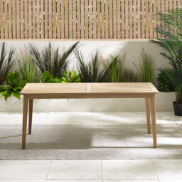 Asa Wood & Wicker 4 Seat Garden Dining Set - thumbnail 4