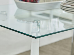 Cosmo Dining Table and 4 Pesaro Silver Leg Chairs - thumbnail 2
