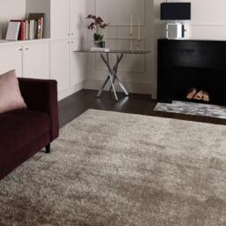 Selby Taupe Shaggy Rug