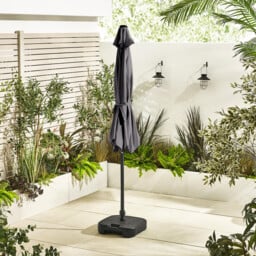 Vertical Grey Garden Parasol Only (No Base) - thumbnail 4
