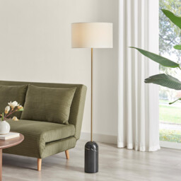 Joceline Black Marble Standing Floor Lamp - thumbnail 1