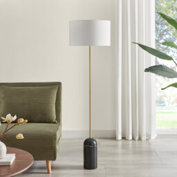 Joceline Black Marble Standing Floor Lamp - thumbnail 3
