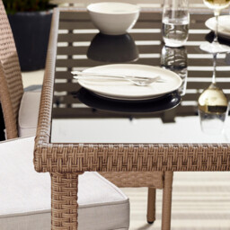 Bali Beige Rattan 4 Seat Garden Dining Set - thumbnail 3