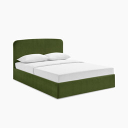 Amelie Green Velvet Ottoman Double Bed Frame - thumbnail 2