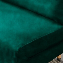 Bobby Green Velvet Double Folding Sofa Bed - thumbnail 4