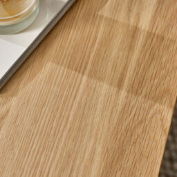 Eden Rectangular Cream and Oak Veneer Coffee Table - thumbnail 3