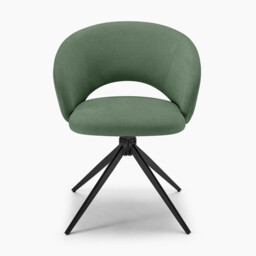 Anika Green Fabric Swivel Office Chair - thumbnail 2