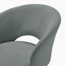 Anika Grey Fabric Swivel Office Chair - thumbnail 3