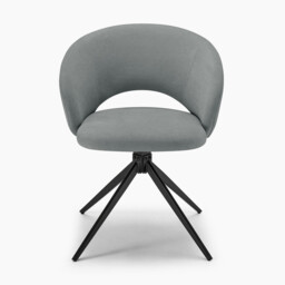 Anika Grey Fabric Swivel Office Chair - thumbnail 2
