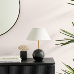 Joceline Black Marble Round Table Lamp - thumbnail 3