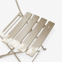 Cabo Cream Metal 2 Seat Garden Bistro Set - thumbnail 4