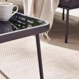 Furniturebox Maldives & 5 Seat Garden Sofa Set, Rattan in Grey - Size: 210x71x67 cm - thumbnail 5
