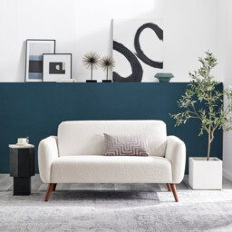 Teddy White Boucle 2 Seater Sofa - thumbnail 2