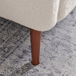 Teddy White Boucle 2 Seater Sofa - thumbnail 4