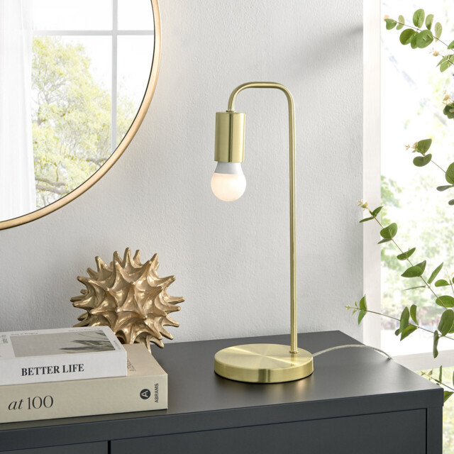 Lola Brass Metal Desk Lamp - image 1