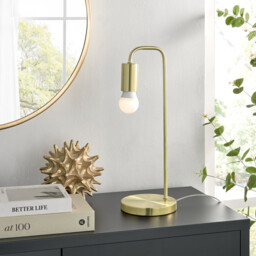 Lola Brass Metal Desk Lamp