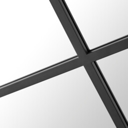 Yoko Black Rectangular Large Full Length Window Mirror - thumbnail 3