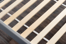 Azure Grey Solid Pine Single Bed Frame - thumbnail 4