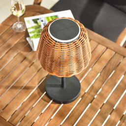 Sundara Rattan Solar Outdoor Table Light - thumbnail 2