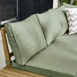 Brisa Wood & Green 5/6 Seat Garden Sofa Set - thumbnail 3