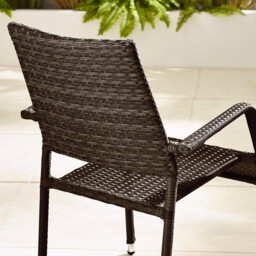 Antigua Brown Rattan 4 Seat Round Table Garden Dining Set - thumbnail 4