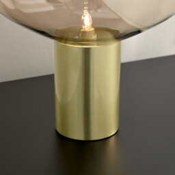 Sarah Glass and Brass Table Lamp - thumbnail 3