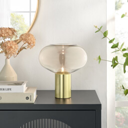 Sarah Glass and Brass Table Lamp - thumbnail 2