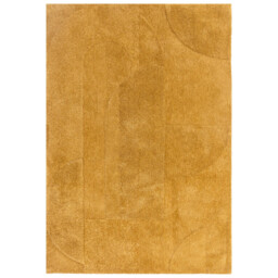 Rift Mustard Yellow Carved Arches Rug - thumbnail 3