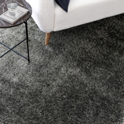 Selby Charcoal Grey Shaggy Rug - thumbnail 2