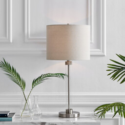 Esme Glass and Grey Table Lamp - thumbnail 4