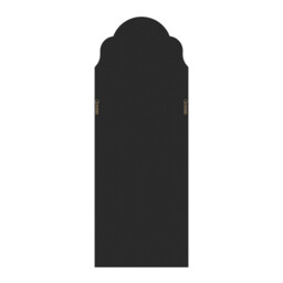 Opaline Grey Ornate Full Length Arch Wall Mirror - thumbnail 4