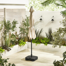 Vertical Cream Garden Parasol Only (No Base) - thumbnail 4