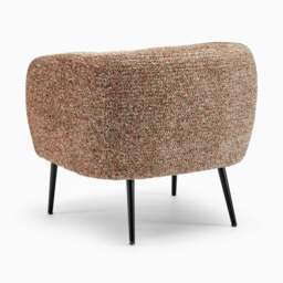Furniturebox Veda Orange Fabric Accent Tub Chair, Polyester in Orange/Black - Size: 70.5x72x79.5 cm - thumbnail 5
