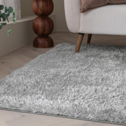 Selby Silver Grey Shaggy Rug - thumbnail 2