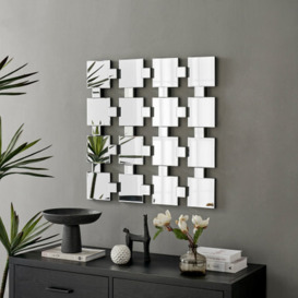 Loki Statement Square Grid Small Wall Mirror