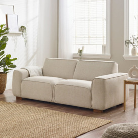 Petra Sofa 3 Seater Recycled Fabric Cream